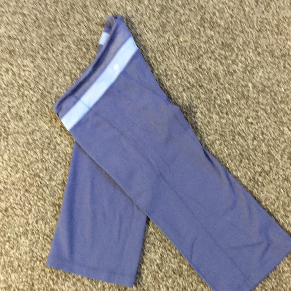 Purple workout capris